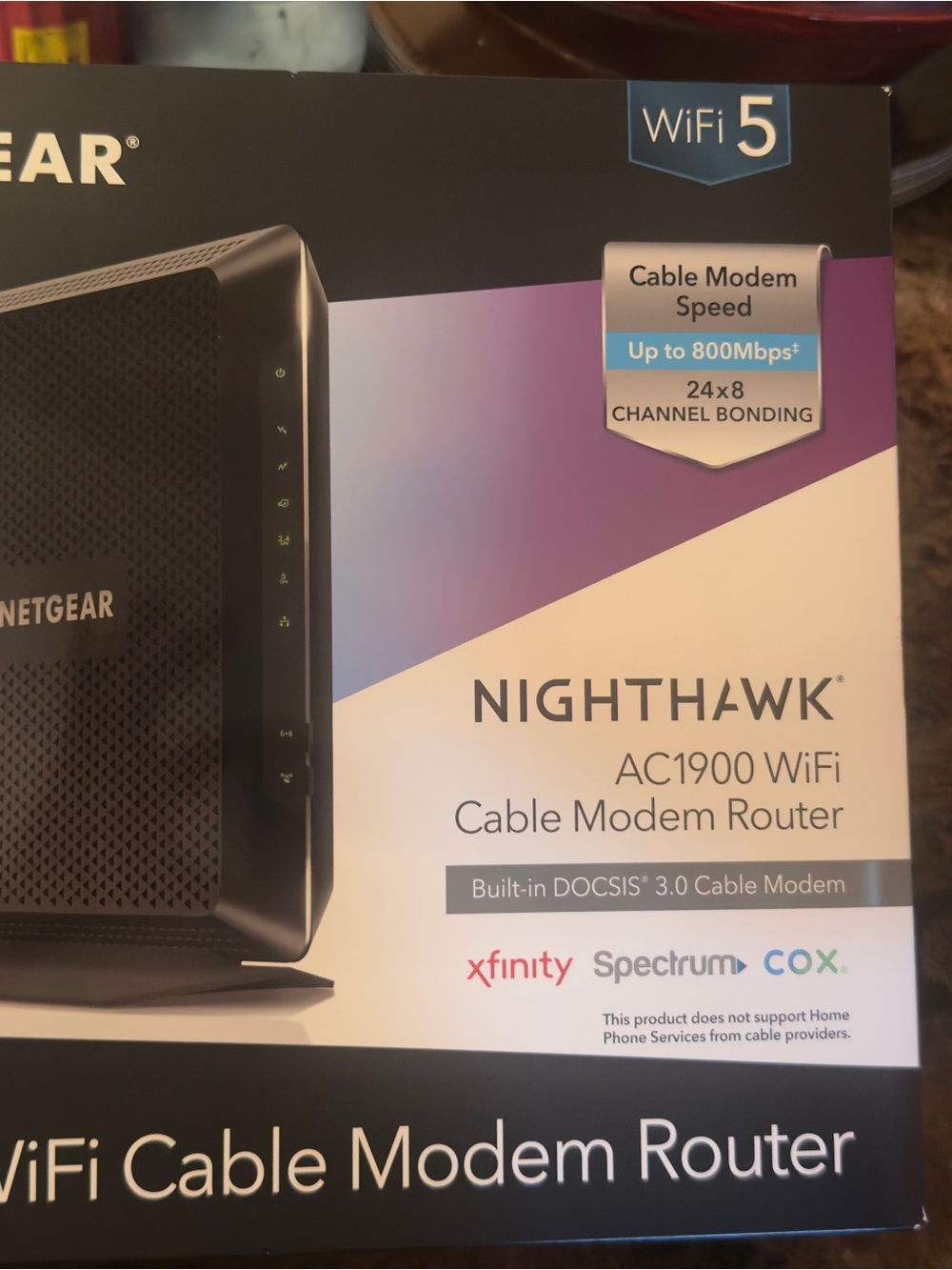 NETGEAR Black Router with Green LED Indicator - Picture 3 of 8